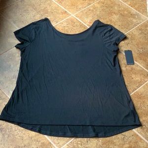 NWT Black cap sleeve top